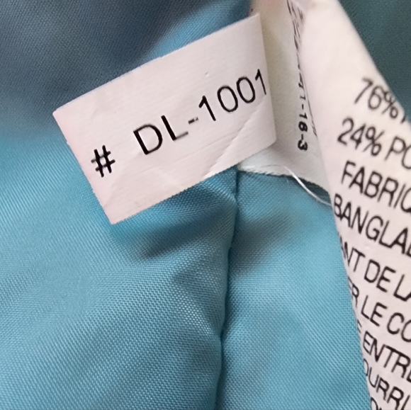 L.L.Bean XL Petite Powder Blue Goose Down Puffer Vest Faux Fur Collar‎ - Picture 6 of 7